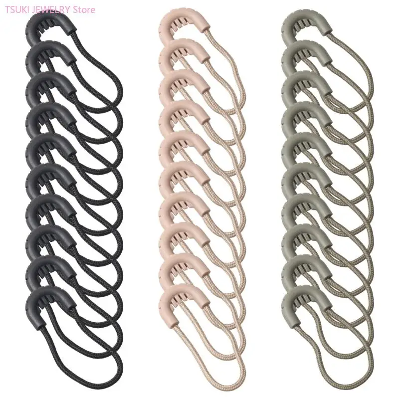 

62KE 10 шт. сменный язычок на молнии, силиконовый удлинитель на молнии для рюкзаков, курток, багажа, кошельков, сумок