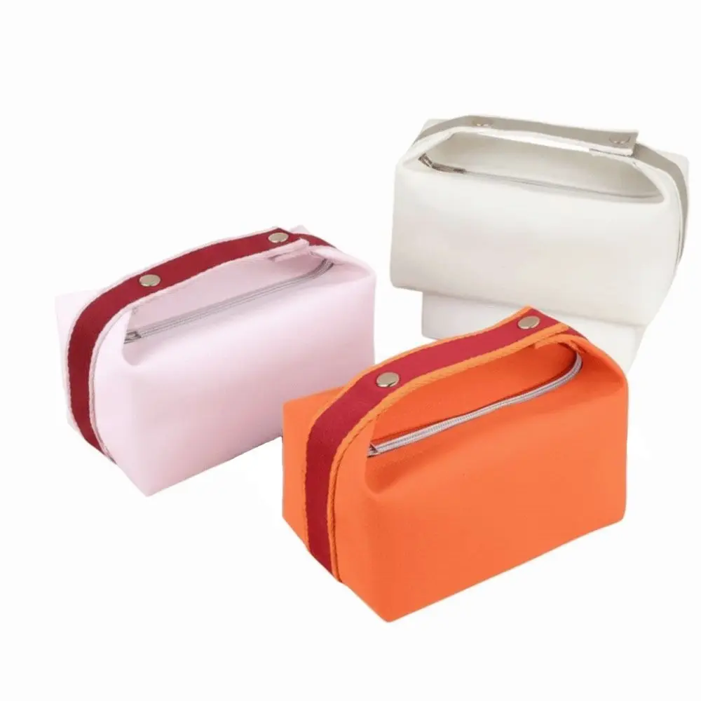Luxury Large Capacity Cosmetic Storage Bag Portable Canvas Toiletry Bag Handheld Makeup Organizer Travel