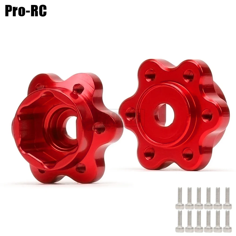 2Pcs 2.2inch Aluminum Alloy 12MM Wheel Hub Hex Adapter 9/14/22MM Thickness AX31266 AX80128 for 1/10 AXIAL WRAITH YETI  RC Parts