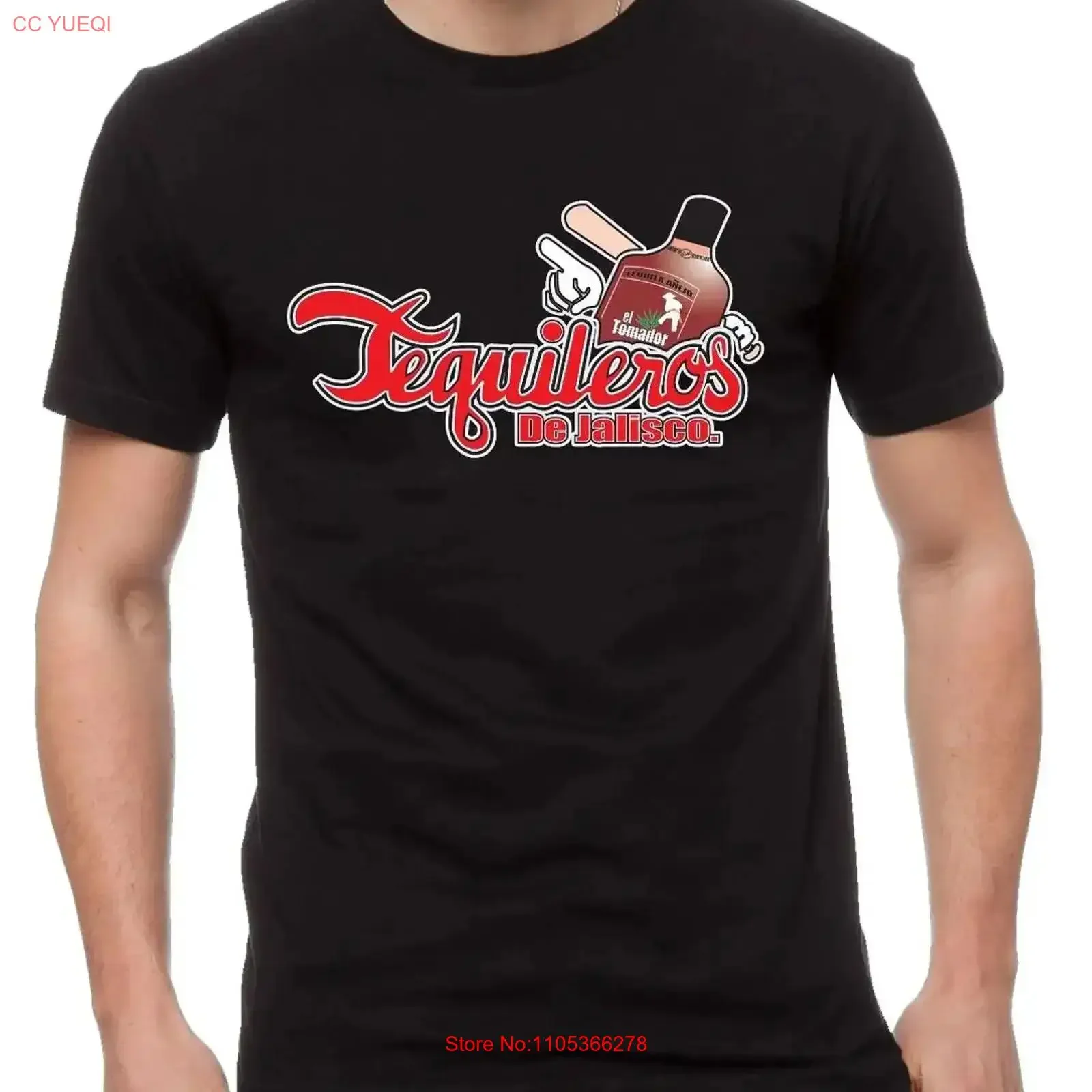 Camiseta de Béisbol para Hombre, Tequileros de Jalisco, Color Negro, 100% Algodón, Estilo Vintage Lavado, Gráfico, Transpirable, Cómoda, Informal