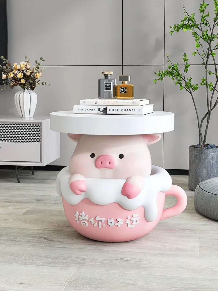 Home Decor Little Pig Floor Ornaments Living Room Sofa Coffee Tea Tablel Style Home Decorations Relocation New Home Gifts