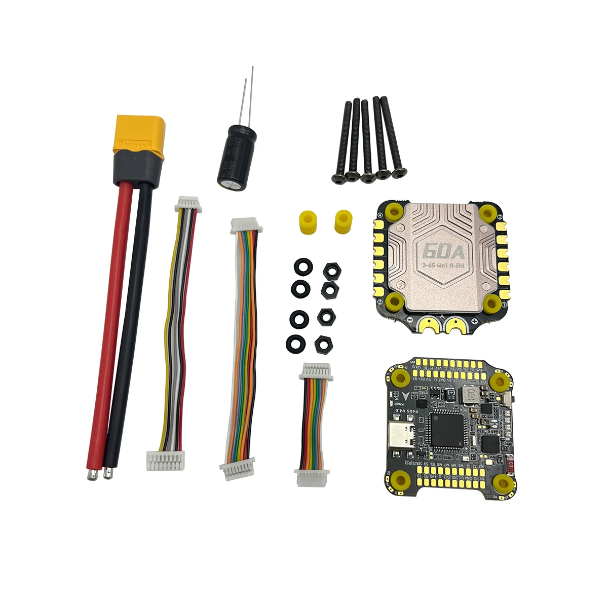 ชุดควบคุมการบิน F405 V4 BLS 60A ขนาด 30x30 มม. และชุดควบคุมความเร็ว ESC BLHELIS 60A 4in1 ใช้ได้กับโดรน Freestyle FPV ชิ้นส่วน DIY