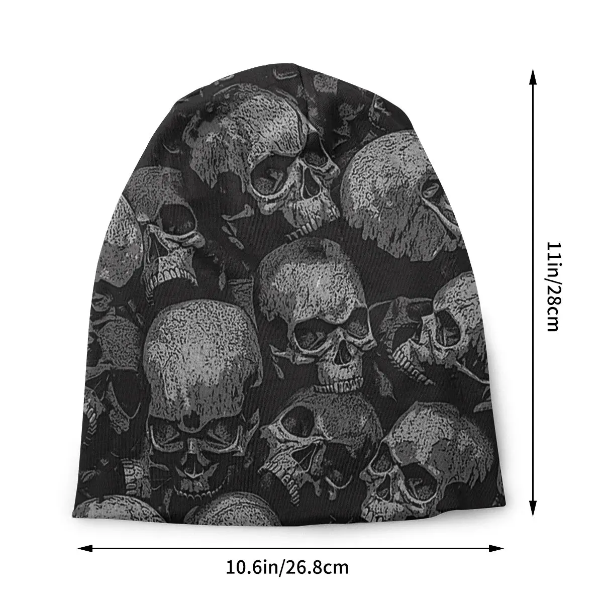 Esqueleto fino crânio chapéus, capota totalmente gótico, Skullies especiais, Gorros, Bonés, Terror Moda