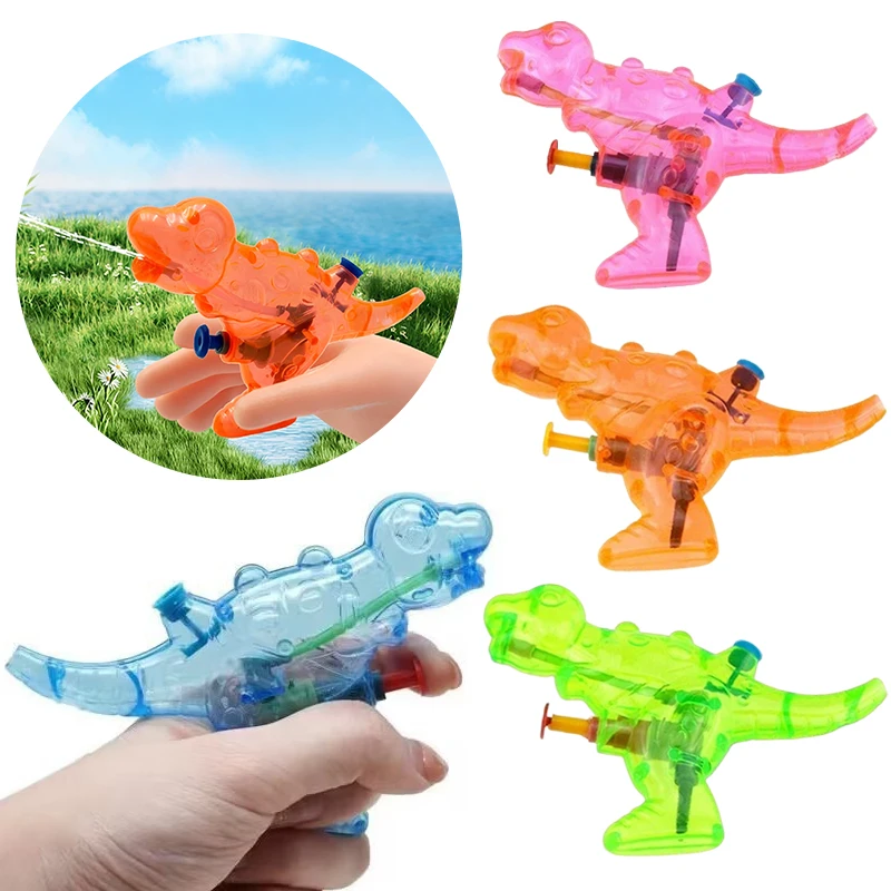 

3/5PCS Transparent Dinosaur Water Gun Plastic Water Blaster Random Color Summer Outdoor Pool Beach Yard Water Fighting Games ZYF