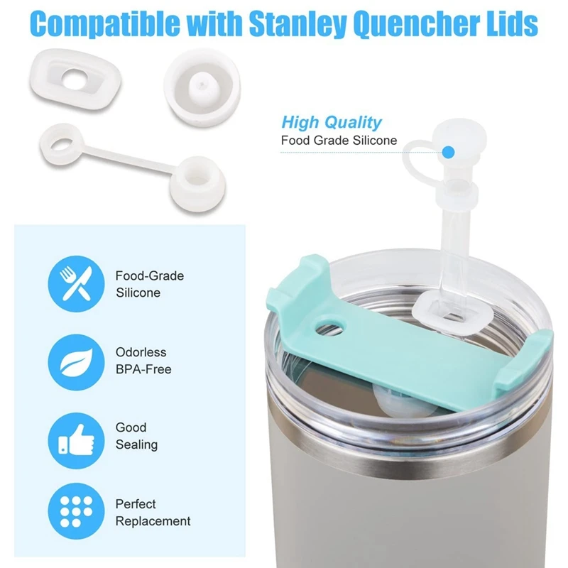 6 шт. силиконовая пробка с защитой от разливов для 1,0 40/30/20 унций, комплект герметичных силиконовых уплотнений для пробки от разлива-AA80