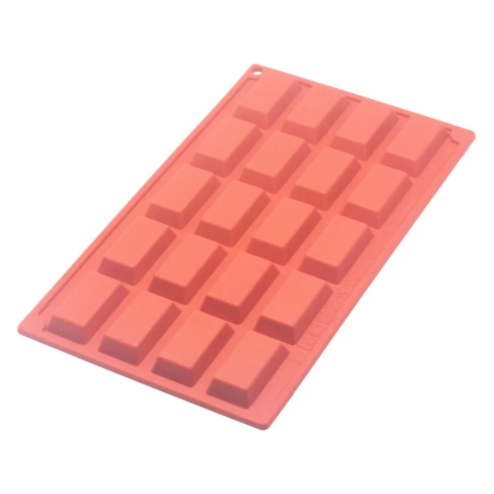 2X Non-stick Silicone Financier Mold Rectangle French Almond Cake Pan Mini Loaf Baking Mold Oven Safe Bakeware DIY Pastry Tools