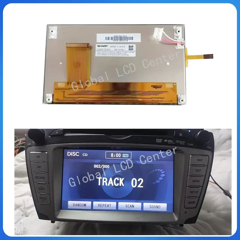 

Original 6.5 inch LCD With Touch Screen For Hyundai IX35 2010 Car Navigation Audio Radio LCD Replacement