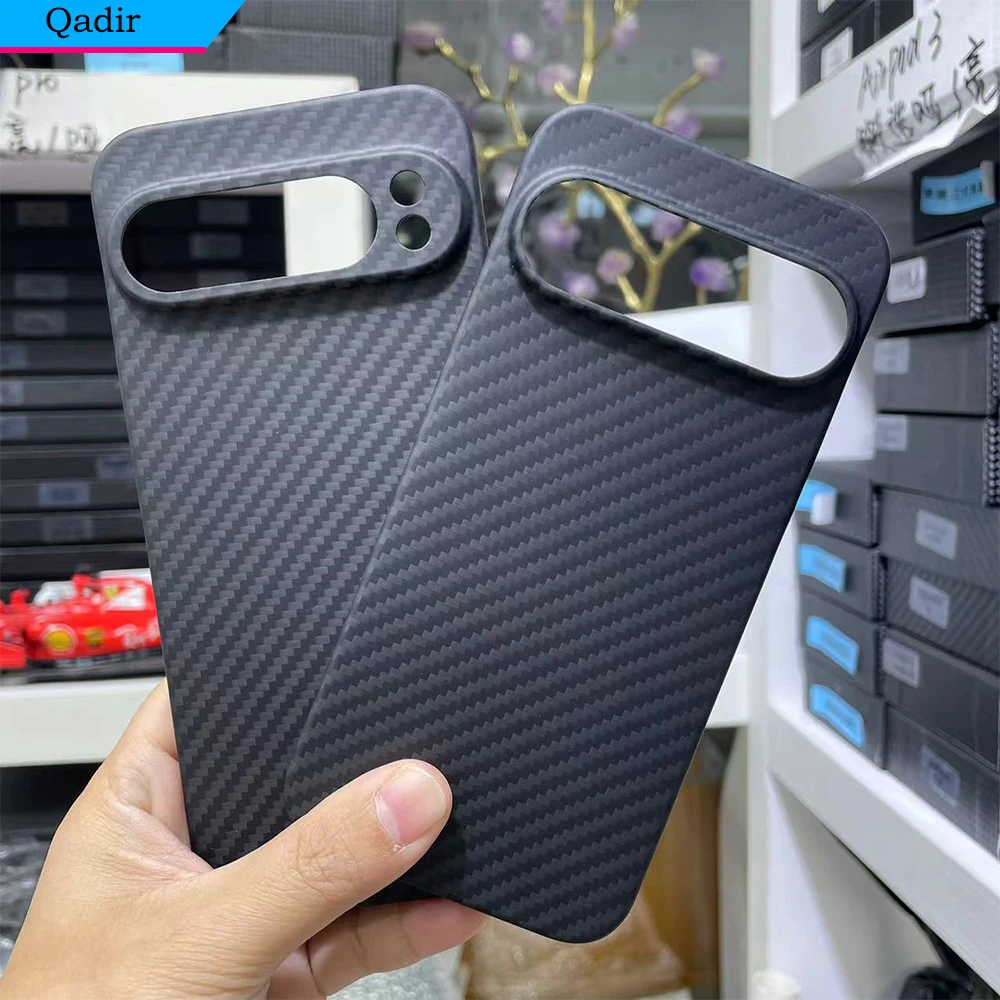 QADIR for Google Pixel 9Pro case anti-fall Pure carbon Fiber Aramid fiber ultra thin business Pixel 9 phone Cover.