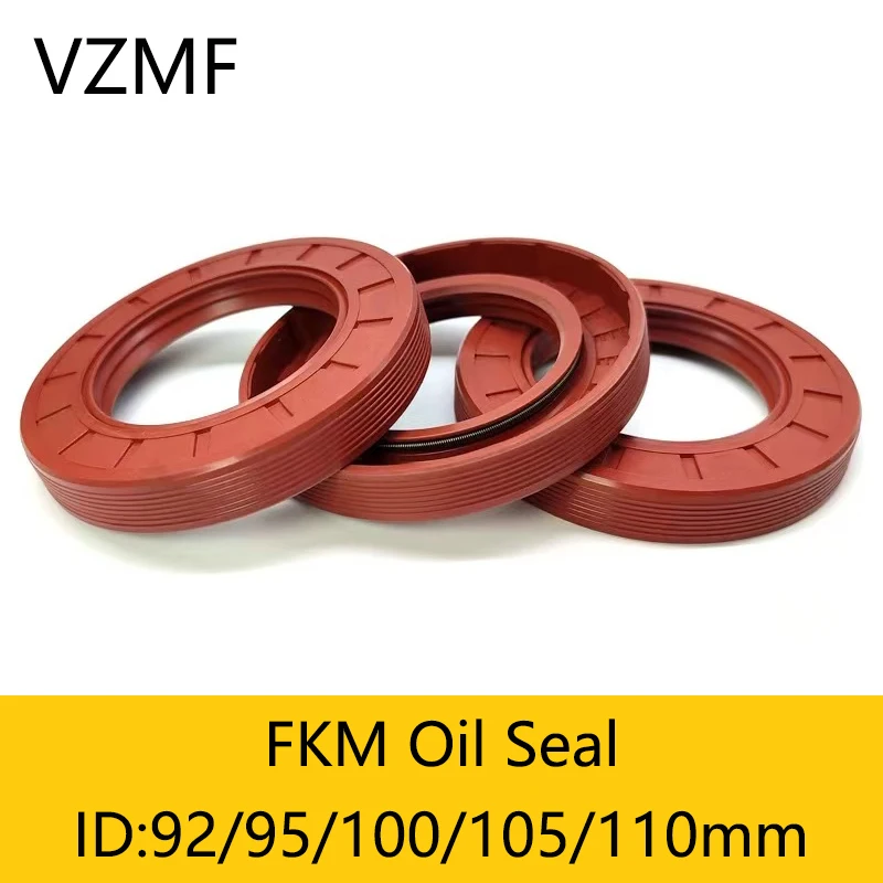 

1Pcs FKM Framework Oil Seal ID 92mm 95mm 100mm 105mm 110mm OD 105~170mm Thickness 8-16mm Fluoro Rubber Gasket Rings