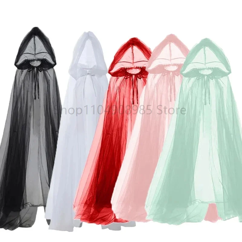 

Adult Women Medieval Gothic Fairy Elf Maxi Floored Wedding Fancy Cosplay Costume Robe Halter Stand-up Collar Off-Shoulder Cloak
