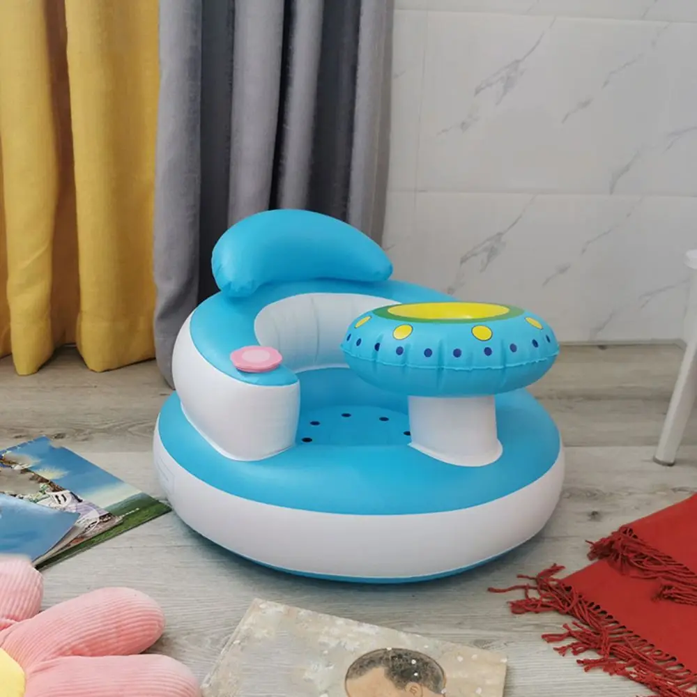 

Надувной детский диван с героями мультфильмов, самонадувная музыкальная функция, табурет для практики малышей, складной водонепроницаемый детский табурет для ванны