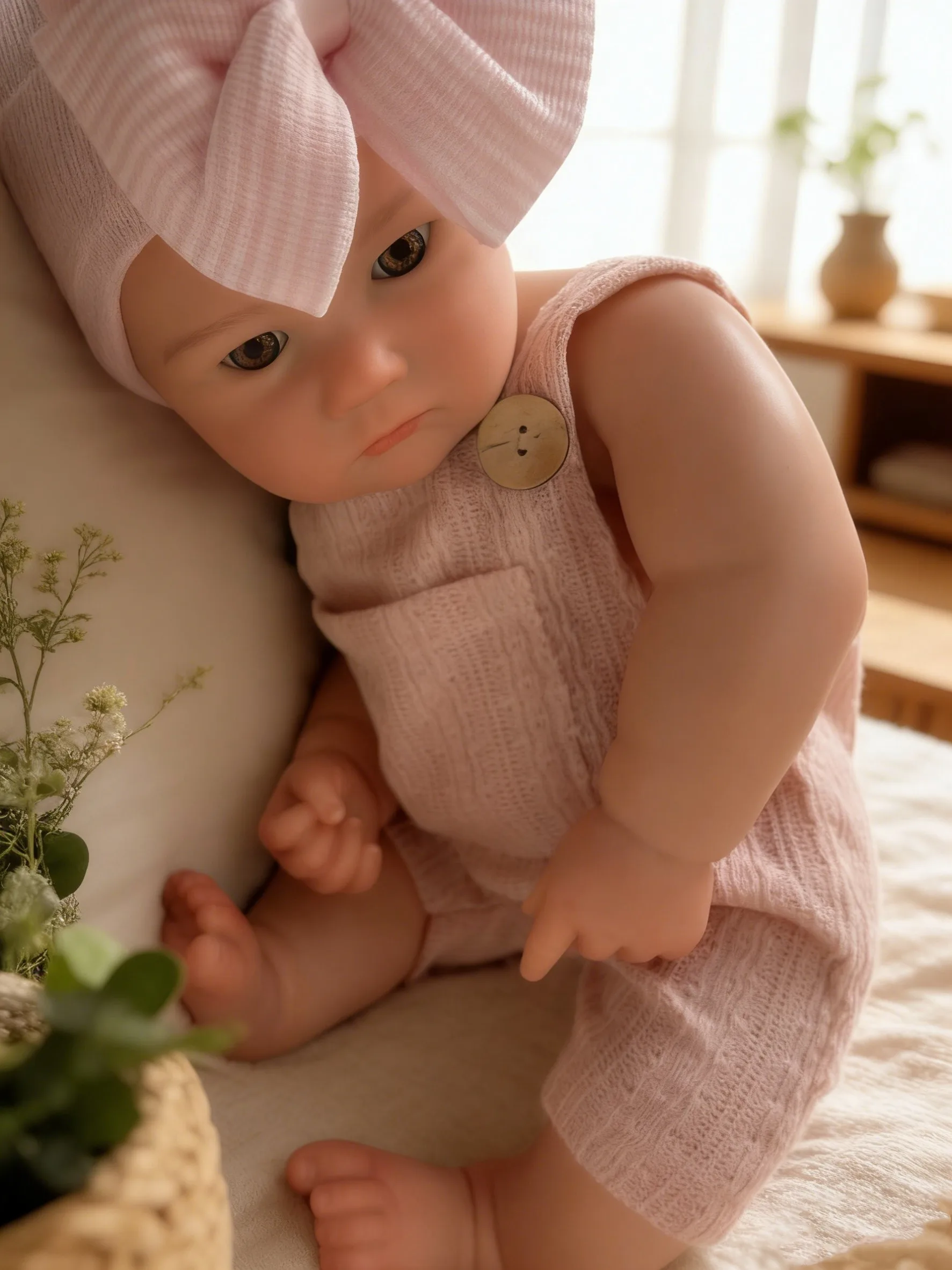 

18-дюймовая кукла-реборн Шарлотта Бебе, реалистичная, мягкая на ощупь, моющаяся, с 3D-кожей и видимыми венами, для девочек, подарок