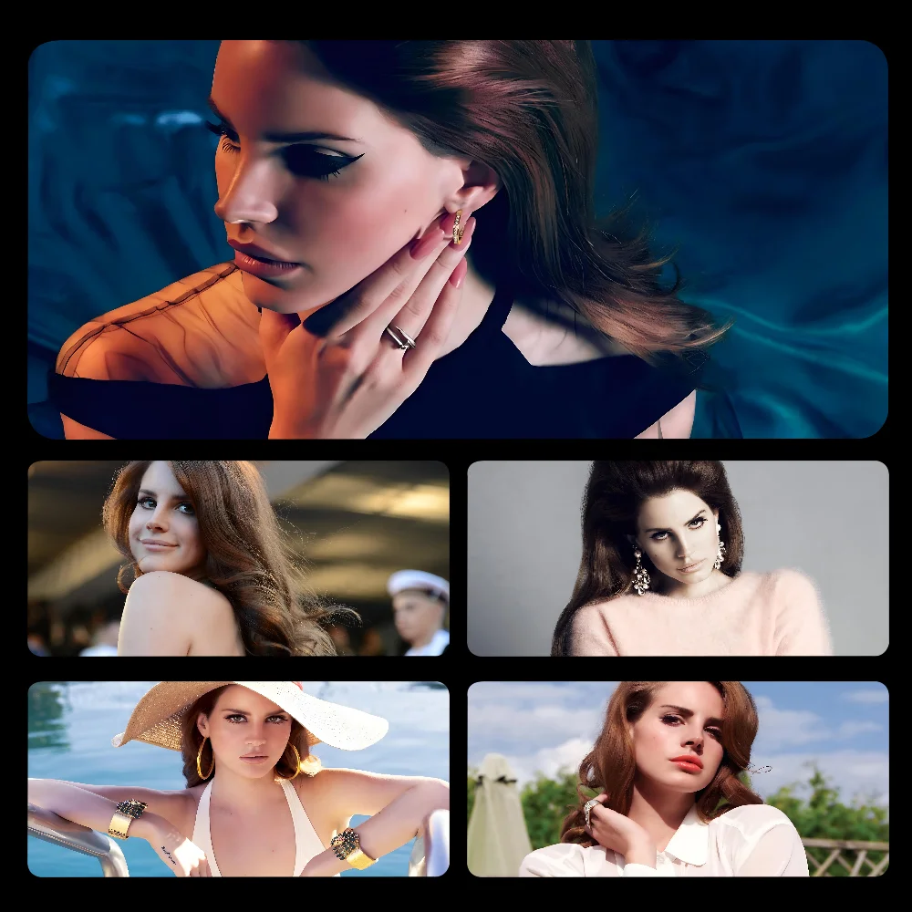 Singer L- Lana Del Rey Mousepad Large Gaming Mouse Pad LockEdge Thickened Computer Keyboard Table Desk Mat