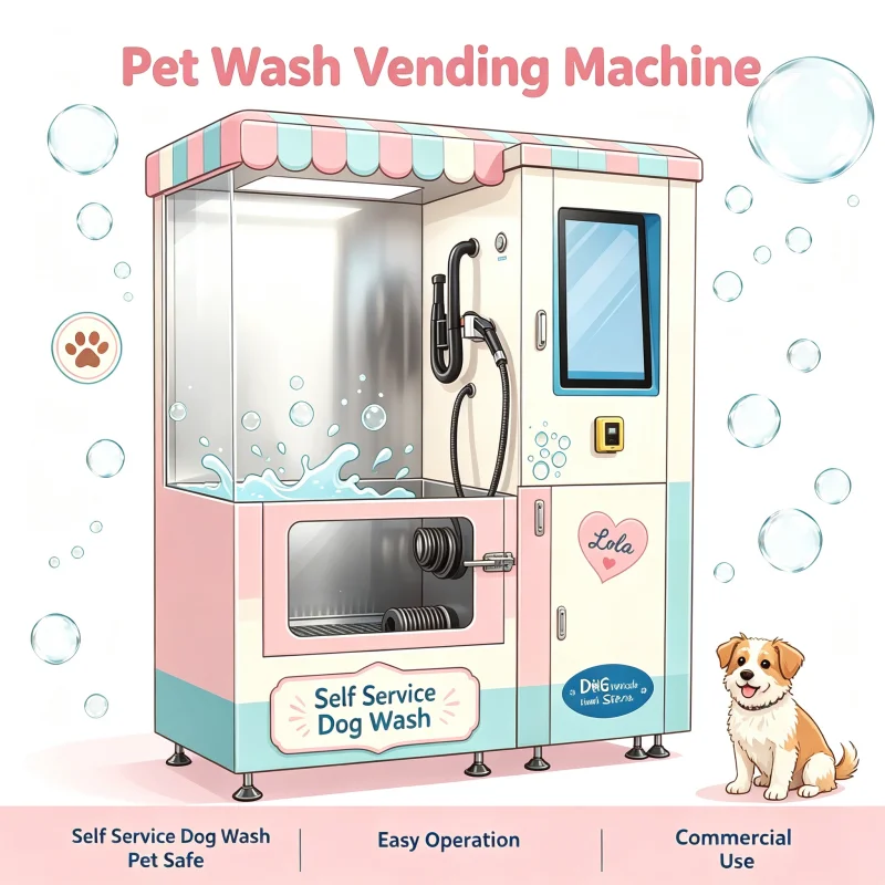 Pet Washing Machine, Commercial Foldable Pet Bathing Equipment, Custom Portable Unit for Self‑Service Pet Washing Booth Custom