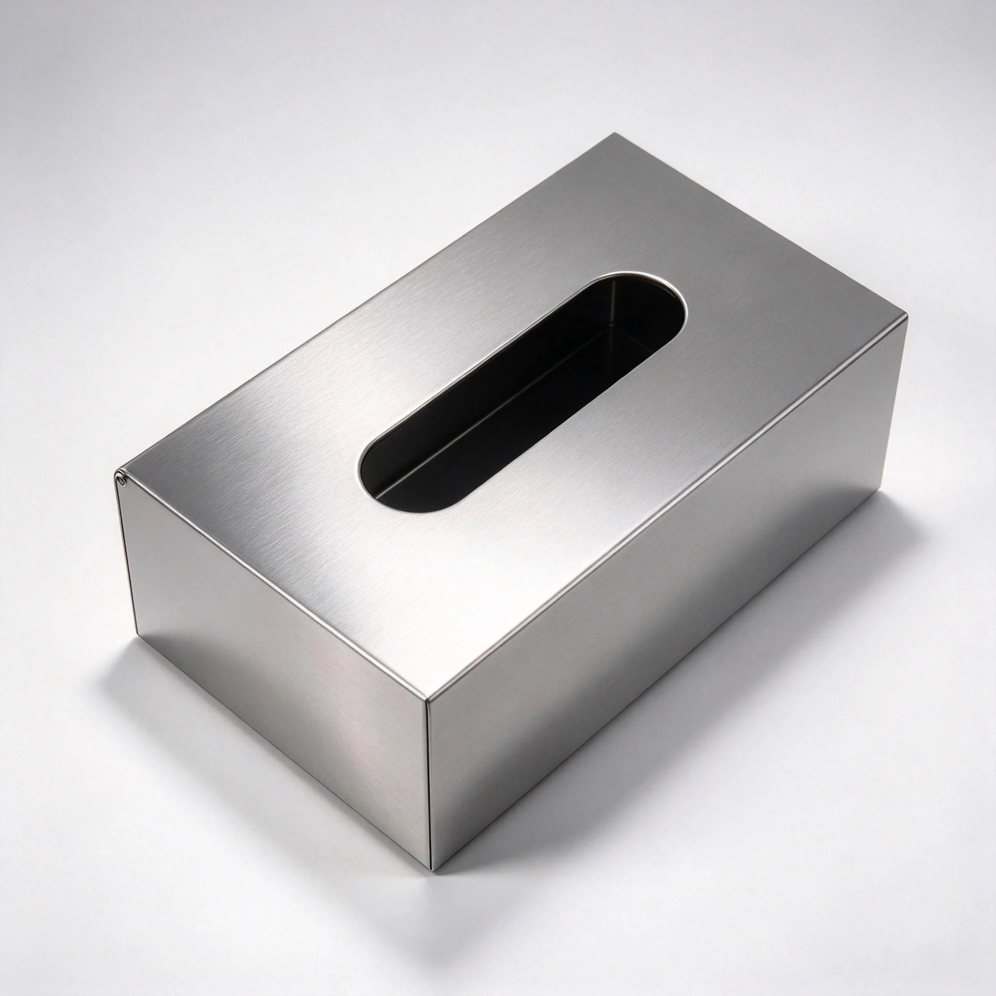 Stainless Steel Sealed Wet Tissue Box Desktop Waterproof Wet Wipes Storage Dispenser Household Counter Holder