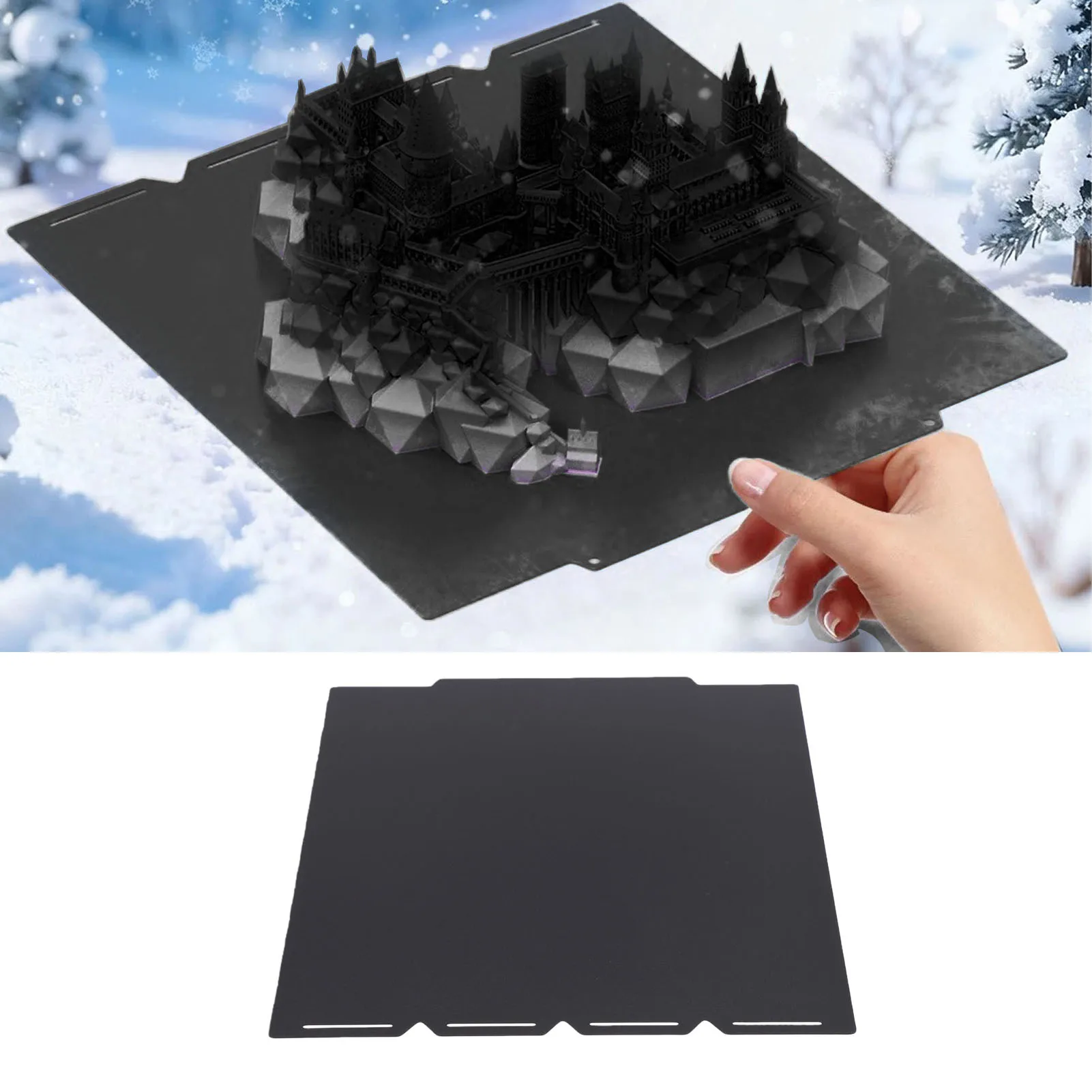 

Build Plate Fit for Snapmaker U1 3D Printer 270x270mm Double Sided Matte Low Temperature Cold Printing Bed High First Layer