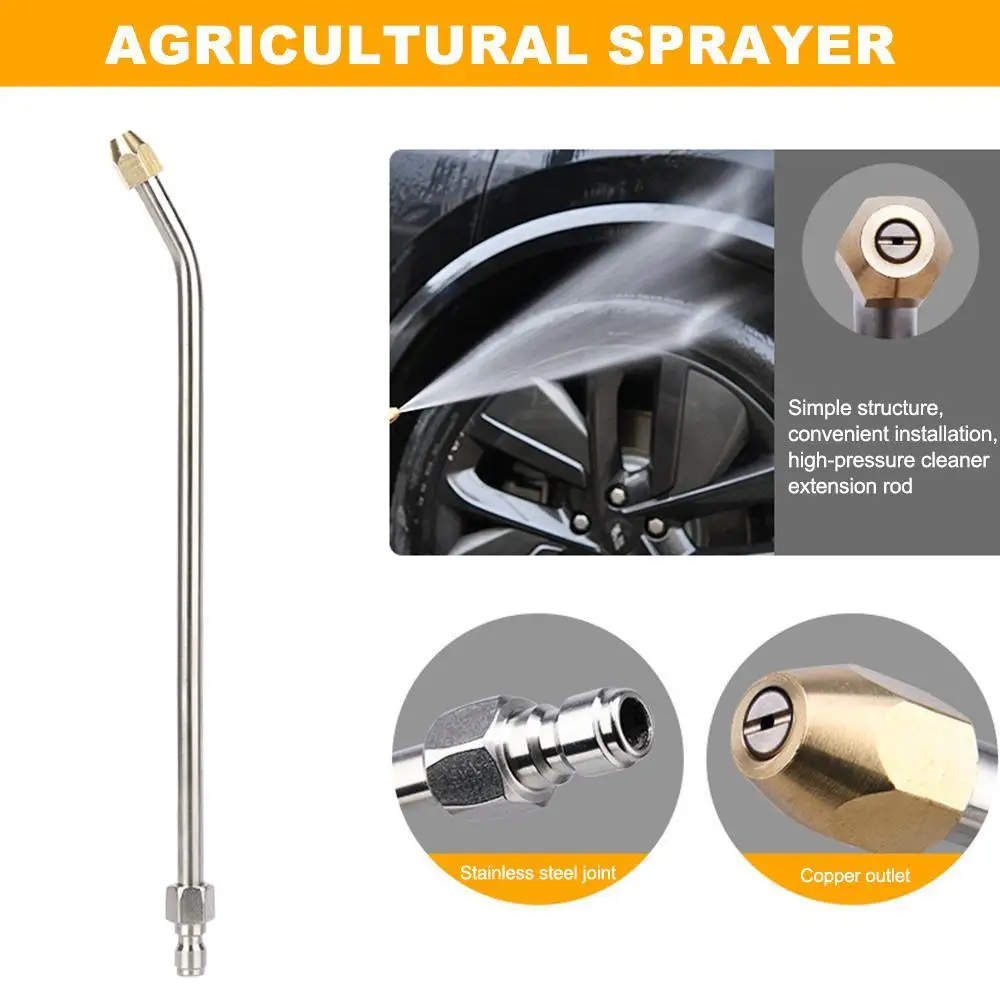 

Universal Angled Agricultural High Pressure Sprayer Stainless Steel Power Extension Spray Multi-Angled Car Washer