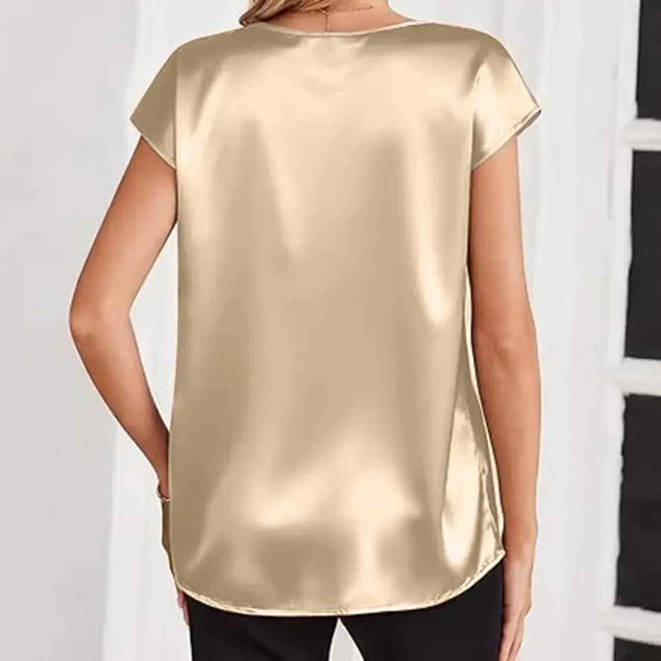 New Sleeveless Women's Blouses Sexy V-neck Ruffled Solid Color Top 2026 Summer Elegant Style Office Shirts Pullover Tops