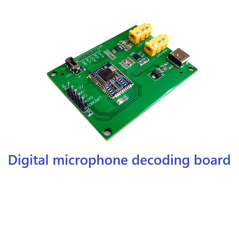 PDM MEMS digital MIC microphone microphone head decoding silicon microphone to I2S PCM analog output DAC module accessories