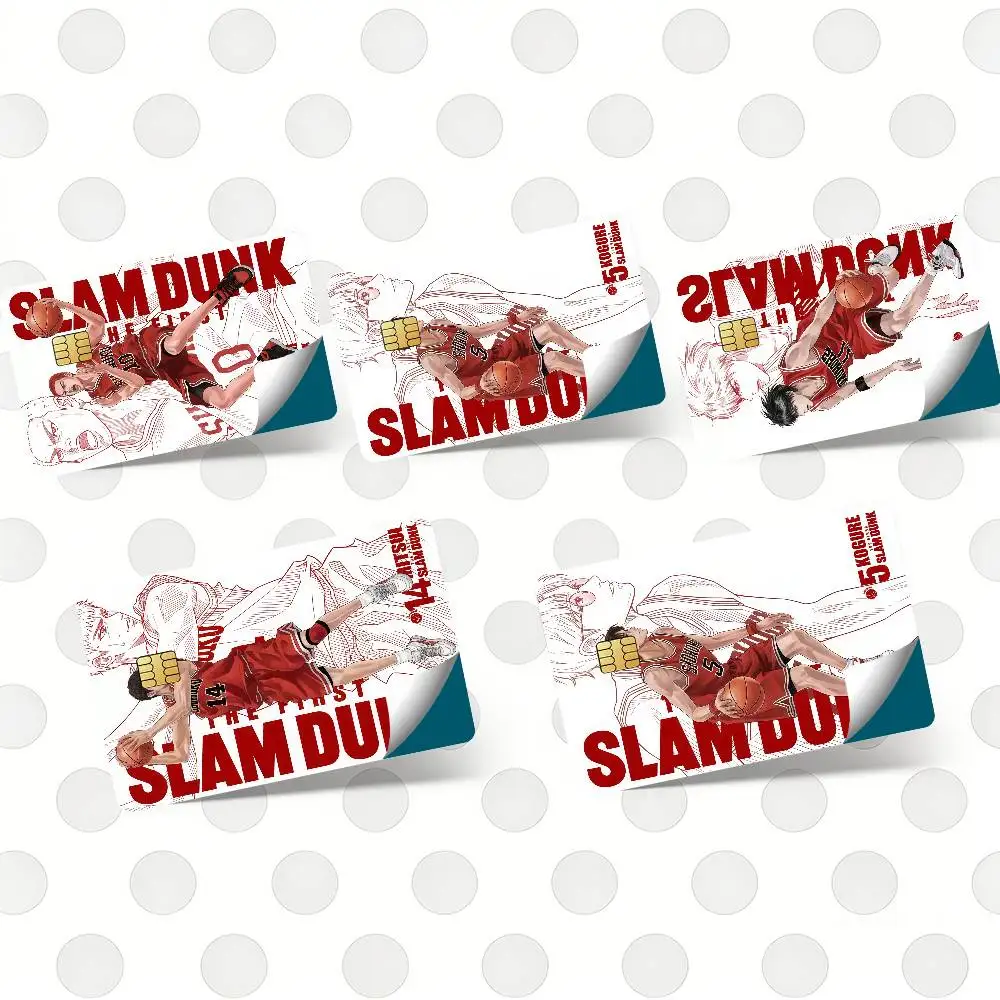 S-Slam Anime D-Dunk Hot Sale Decor Exquisite Card Sticker for Debit Credit Bank Cards Skin Cover Gift Student