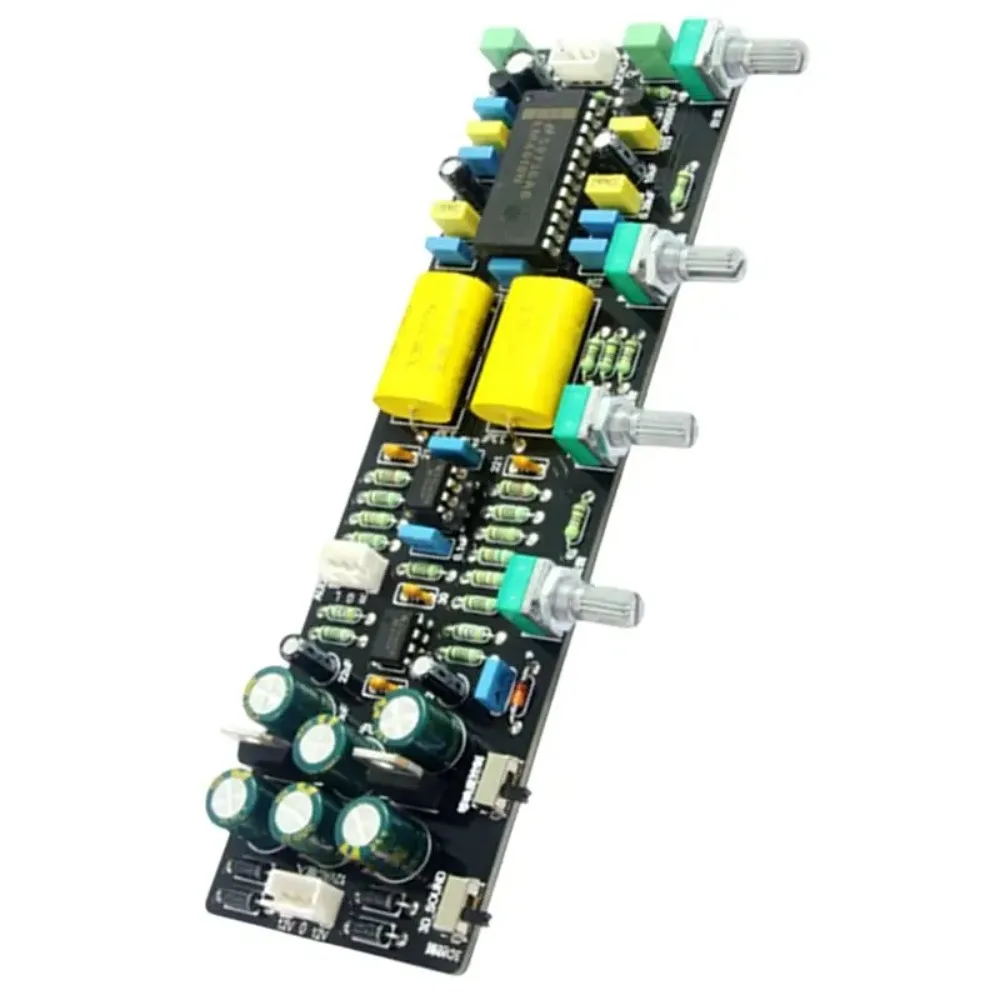 AvaCoreLM4610 Tone Control Board With 3D Surround And Equal Loudness Volume, Hifi Stereo Preamp Module, AC 12V-0-12V