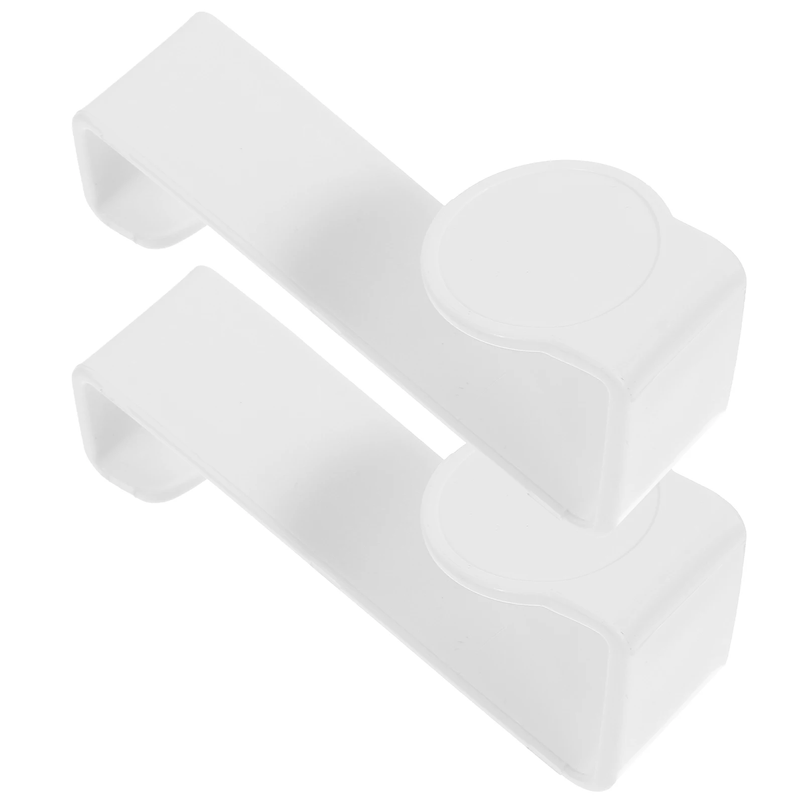 

2pcs Toilet Seat Hooks White Z-shaped Plastic Bathroom Storage Hangers Wall Mount Adjustable Space-saving-Compatible Home Decor
