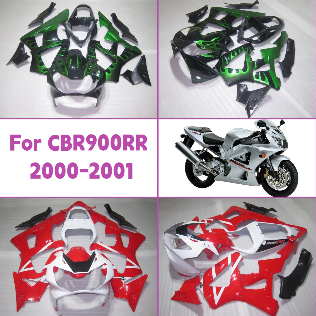 

Комплект обтекателей для мотоцикла Honda CBR 900RR 2000-2001 годов выпуска, литые из АБС-пластика, аксессуары 00 01 CBR900RR