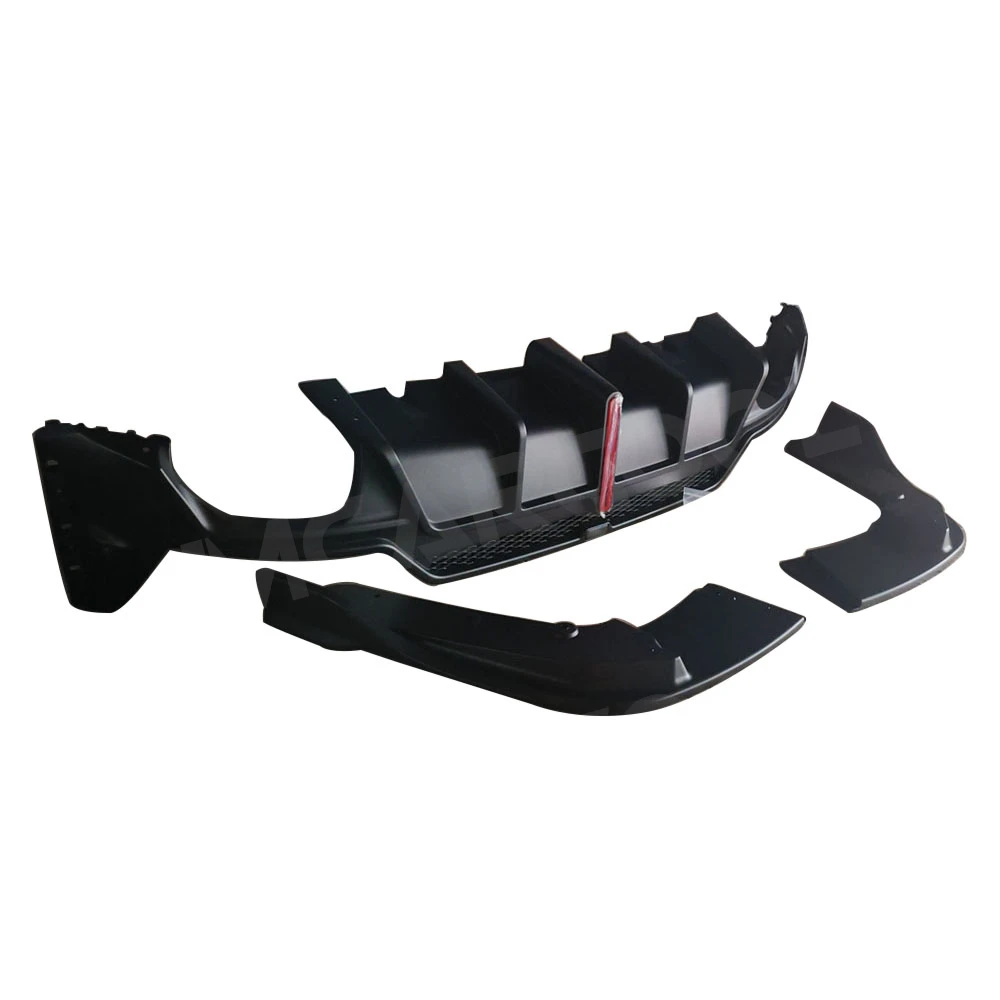 ABS difusor trasero de coche alerón lateral divisor Canards para BMW 3 Serise G20 G28 M Sport 2023 + Protector de parachoques trasero