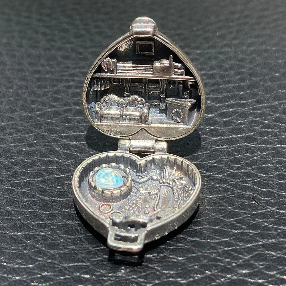

925 Sterling Silver Kozy Kitties Polly Pocket Charm Bead For Bracelet Bangle