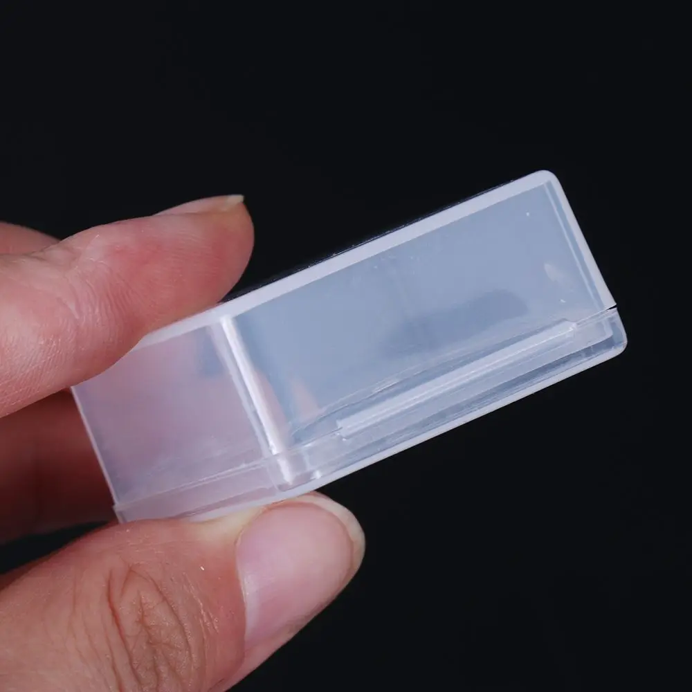 Mini Plastic Box Rectangular Translucent Packing Box Dustproof Durable Strong Jewelry Button Sundries Storage Case Container