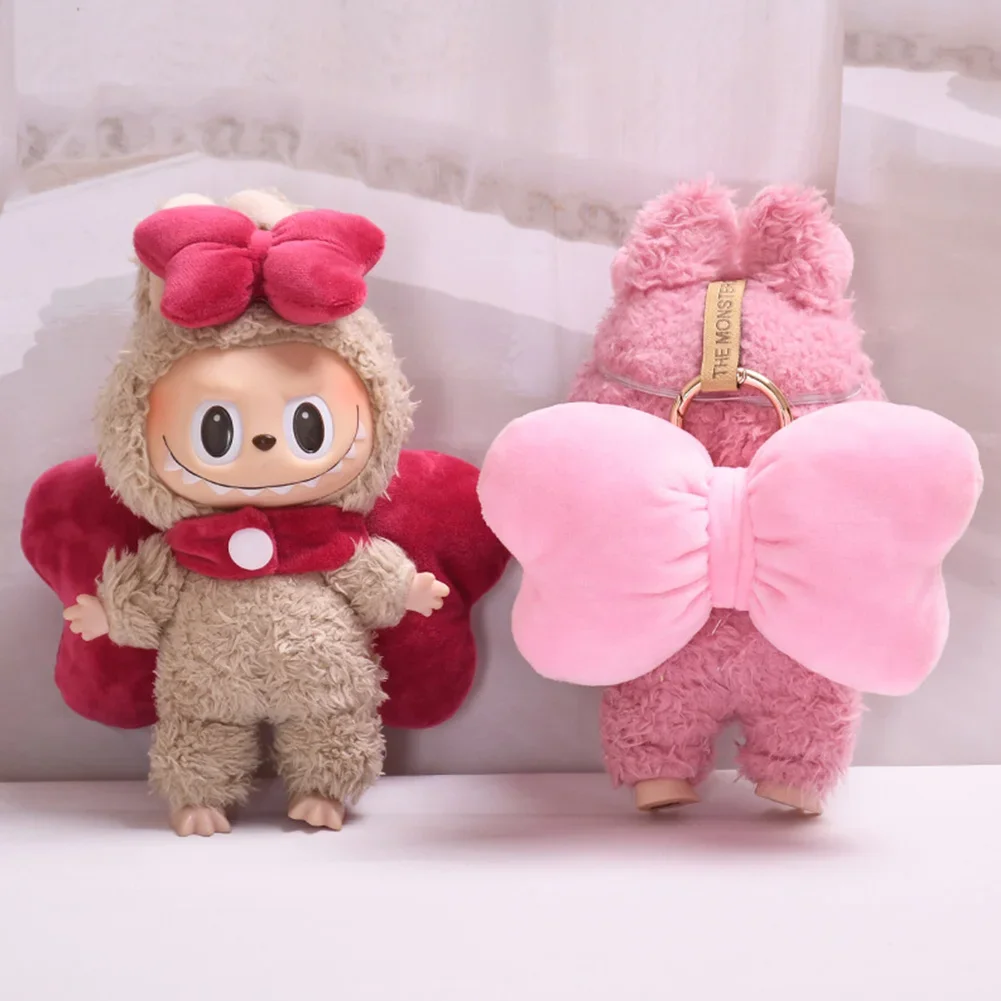 Labubu 3.0 Big Into Energy Puppendekorationszubehör Schleife für 17 cm Ropa Labubu Kleidungsersatz