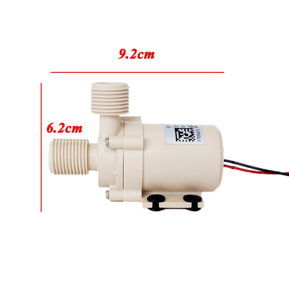 

DC 12V 24V (0-110 Degrees) Celsius Hot Water Circulation Pump Food Grade Brushless Submersible Solar Gas Electric Heater Booster
