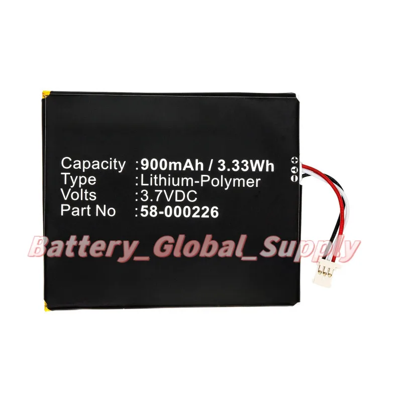 

Battery for 26S1019 58-000226 10th J9G29R B07DLPWYB7 3.7V 900mAh 1 PC-