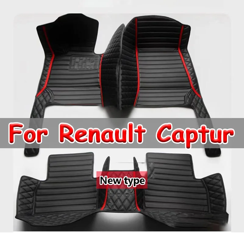 

Custom Car floor mats for Renault Captur 2014 2015 2016 2017 auto foot Pads automobile carpet cover