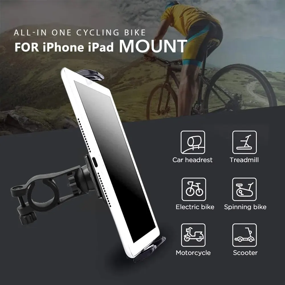 Xnyocn Bikes Tablet Holder 7-12 inch Treadmill Flexible Mount Bicycle Bracket Handlebar Stand Support For iPad Samsung Xiaomi