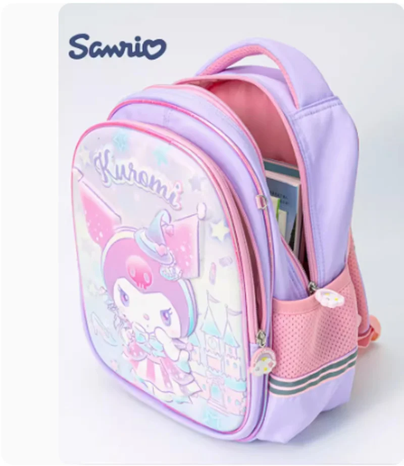 San Li Ou Mei Le Di Backpack For Girls, Cute And Lightweight Girl Kuromi Backpack For Girls, Jade Cinnamon Dog Backpack