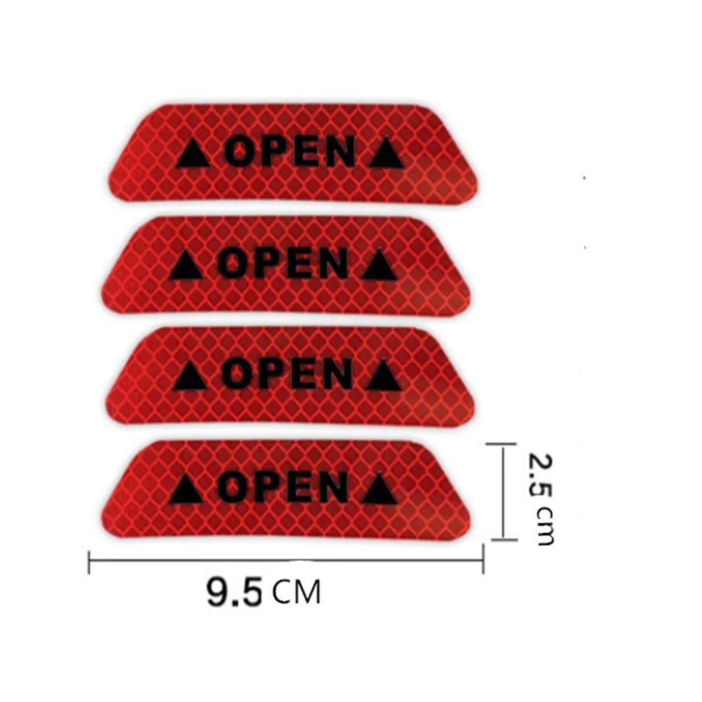 Car night safety reflective stickers for Citroen C3 C4 C5 DS3 DS4 DS5 DS6 C1 C2 C6 C8 Fiat 500 Saab Renault Duster Megane 2 3