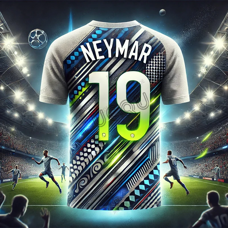 New Arrival CHATGPT Designed Special Edition Sports Short Sleeve Neymar No.19 Soccer Jersey Breathable T shirt Kids/Adult Tops