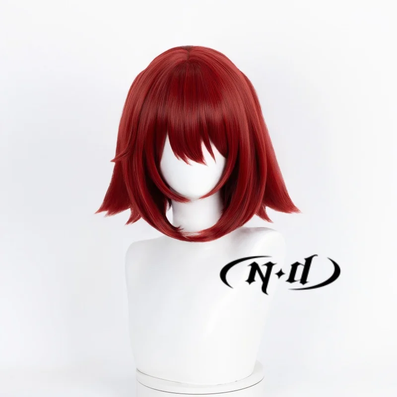 ND Crownslayer Cosplay Wigs Red Hairpiece Arknights Cosplay Hair Wigs for Women Comic Con Coser Costume Party Heat Resistant