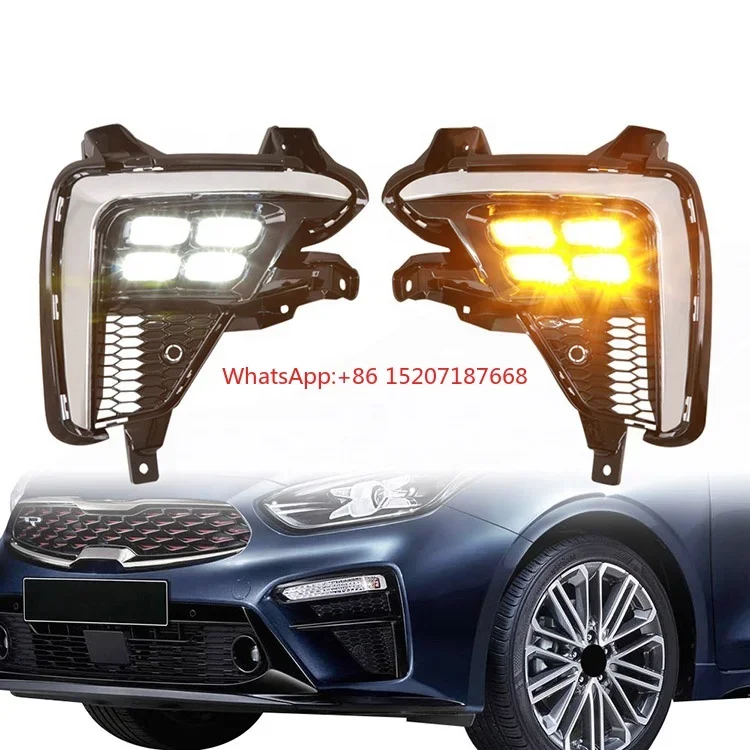 DRL Daytime Running Light  Fog Signal Lamp Car Lights For Kia Cerato K3 2019 2020 2021