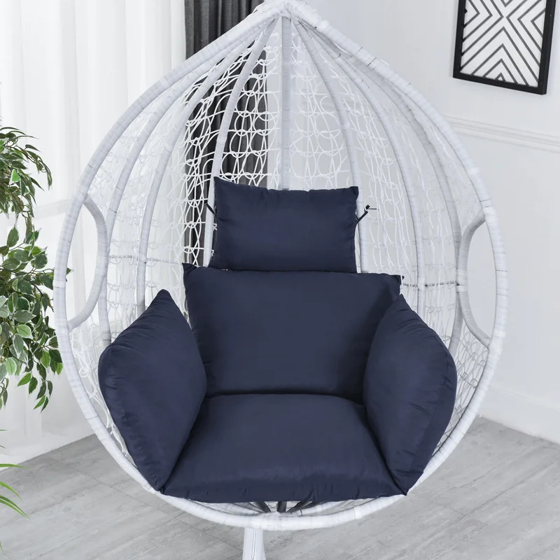 Basket Egg Chair Seat Cushions Garden Hammock Cradle Pads Home Garden Hanging Rocking Rattan Chair Cushions Cover (no chair)