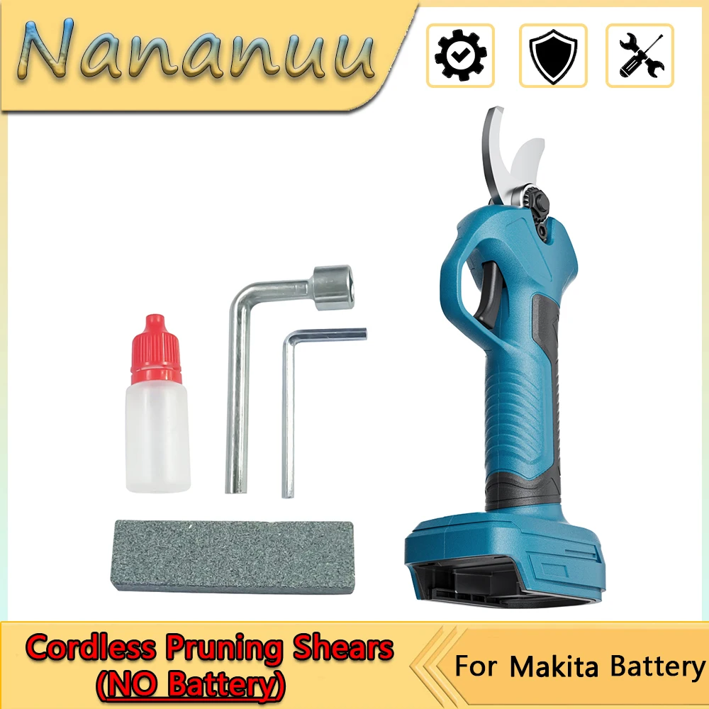 

Nananuu Cordless Pruning Shear Electric Tree Branch Cutter Fruit Tree Bonsai Pruner Rechargeable Scissors Garden Power Tool