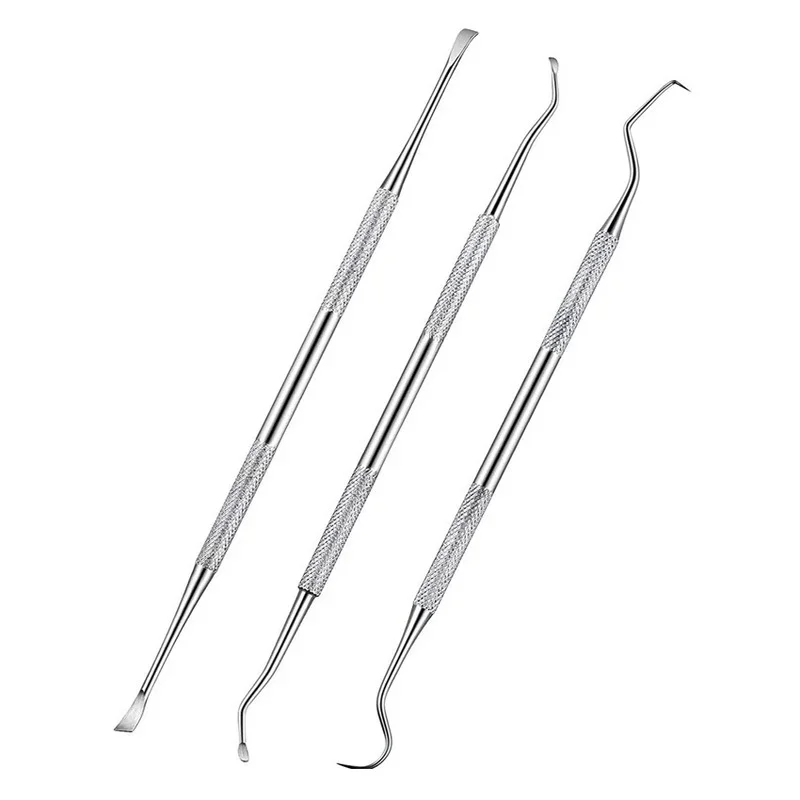 3PCS Stainless Steel Double Ends Dentist Teeth Clean Hygiene Explorer Probe hook Pick Dental Tool Products