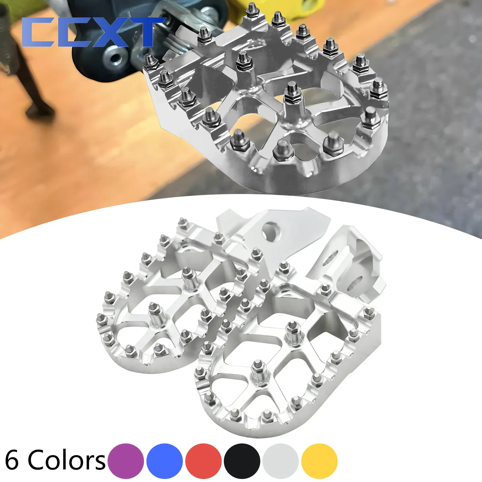 Estribos de aluminio CNC para motocicleta, soporte de pedales para bicicleta eléctrica Sur Ron, estriberas Surron sur-ron Ultra Bee UB Universal