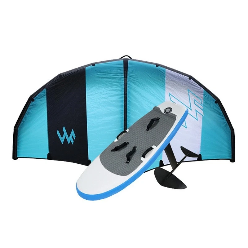 Surf Hydrofoil Aufblasbarer Windflügel Unmotorisiertes Stand-Up-Paddle-Board Wingboard Dreiteiliges Wakeboard-Set