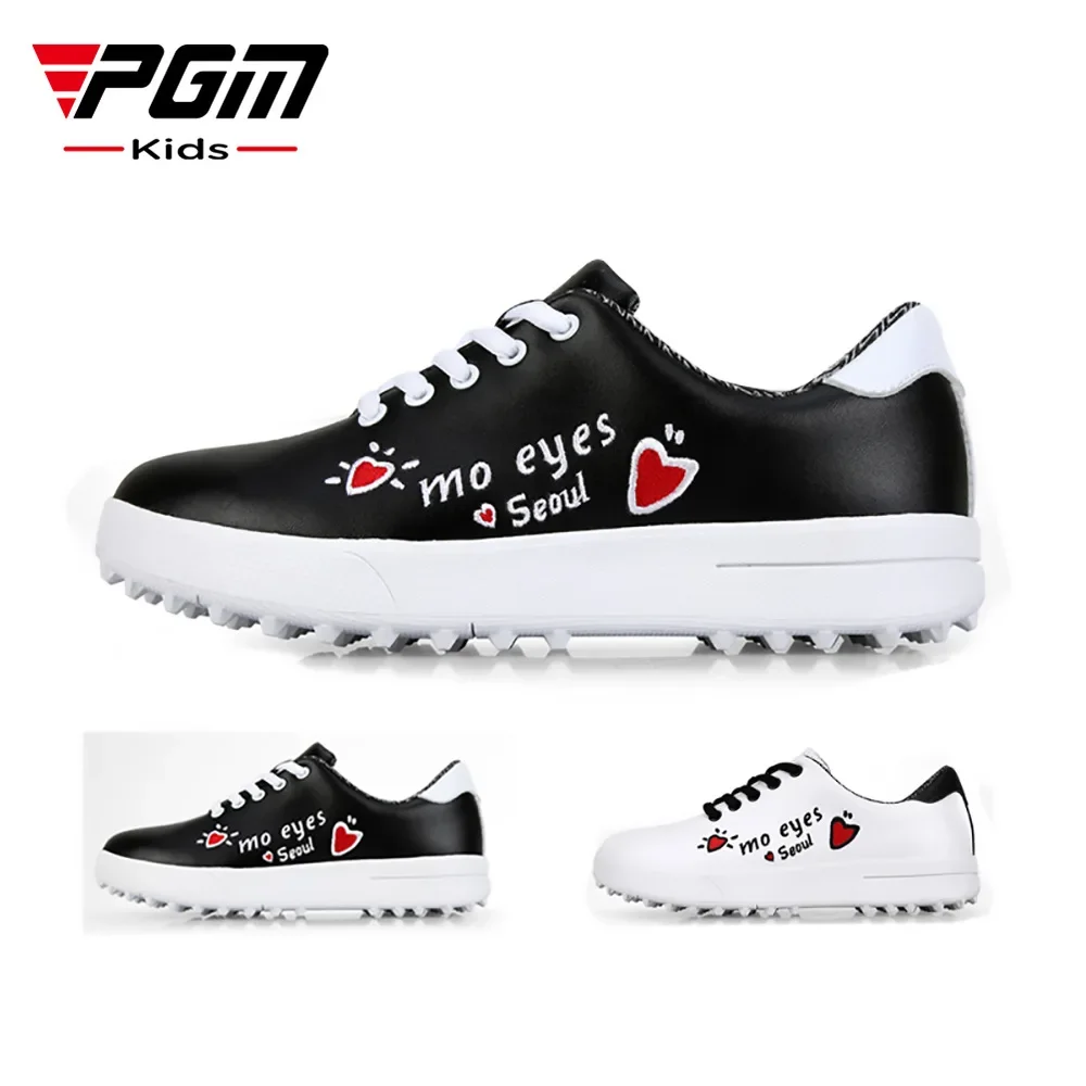 PGM Zapatos de golf Zapatos deportivos para niños Zapatillas impermeables con grafiti para niños y niñas