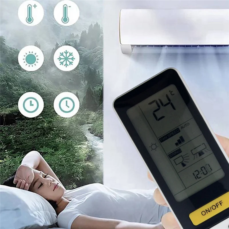 ABKQ-reemplazo de Control remoto de aire acondicionado 0010402886W para Haier 0010402886W modelo A/C