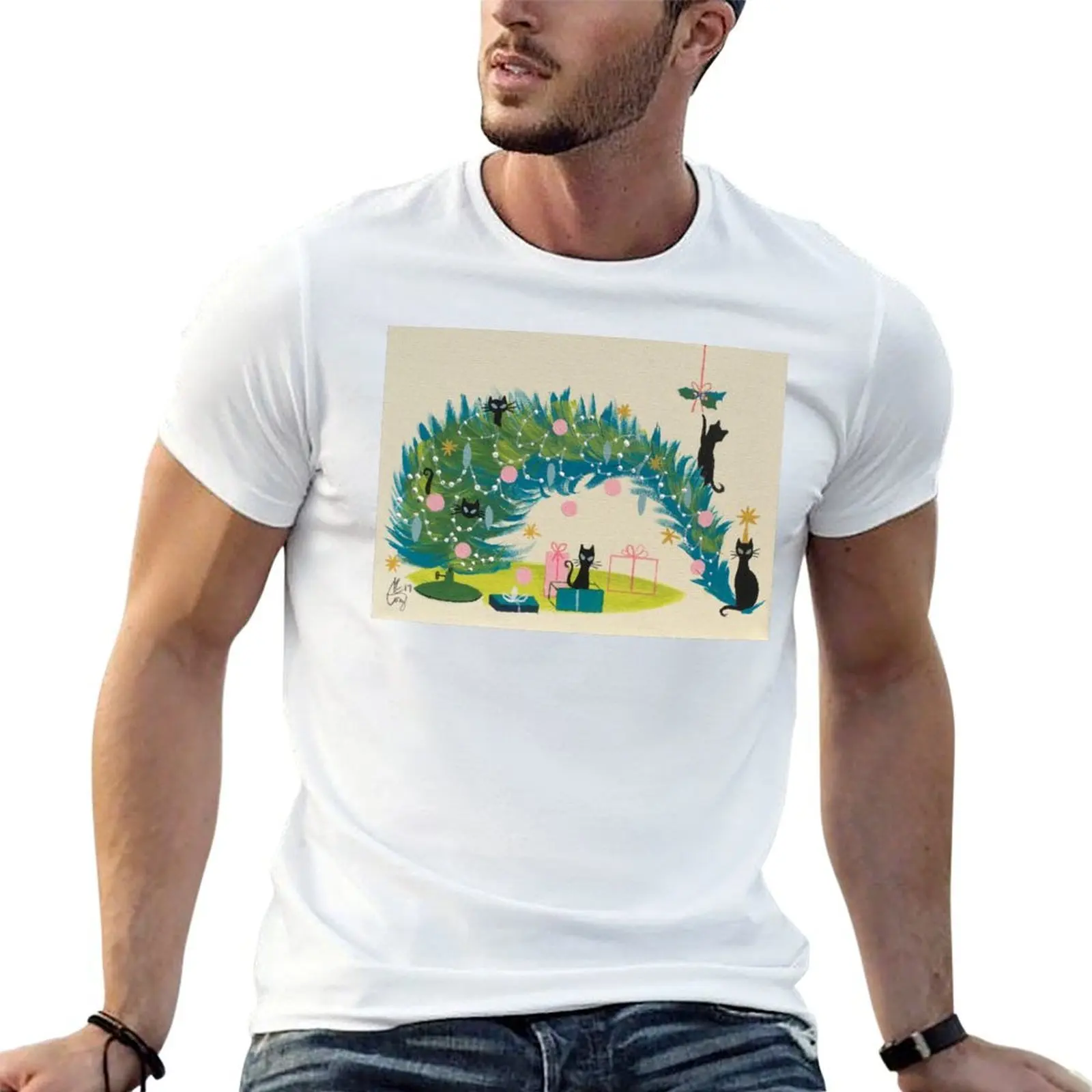 

Holiday Catnip Fiasco T-Shirt t shirts for man cotton soft printed t shirts for man funny t shirts dark humor T-Shirt