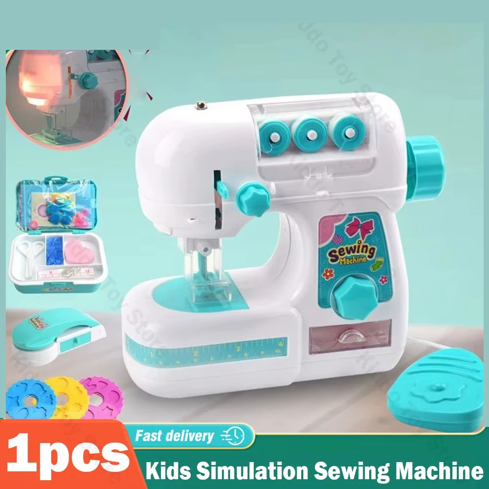 Kinder Simulation Nähmaschine Spielzeug Mini Möbel Pädagogisches Design Kleidung Spielzeug Für Mädchen Kinder Pretend Haus Spielen Weihnachten