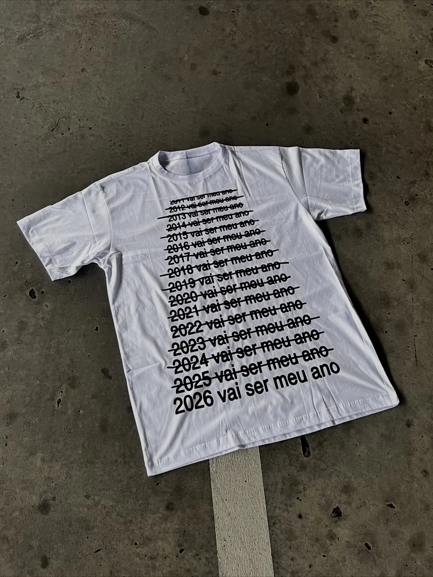 

2026 Vai Ser Meu Ano Y2K High Street Punk European American Spring Summer Men Retro Shirt Print Top Harajuku